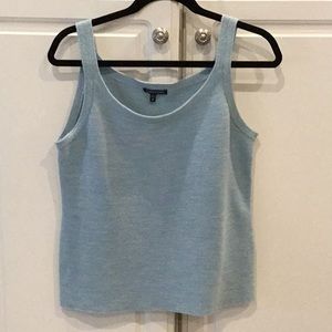 Eileen Fisher Blue Italian Yarn Tank